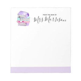 cadeaubon voor Paarse boekdocenten Notitieblok