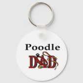 Cadeaubon voor Poodle-papa's Sleutelhanger (Voorkant)