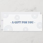 Cadeaubon voor pretpark kaart (Achterkant)