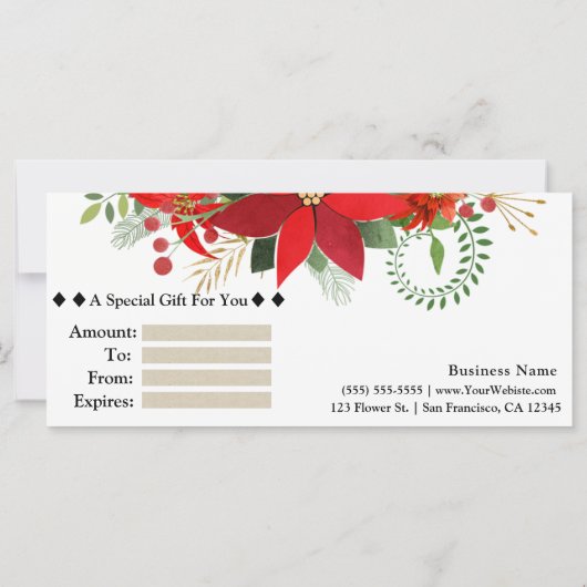  cadeaubon voor rendieren (Achterkant)