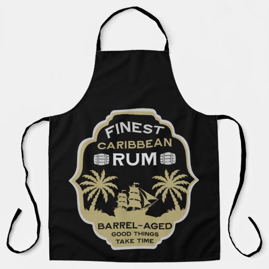 Cadeaubon voor rumdrinker schort (Voorkant)