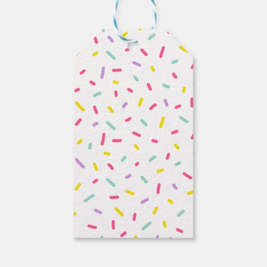 Cadeaubon voor speciale jaren | Sprinkles Terug na Cadeaulabel (Achterkant)