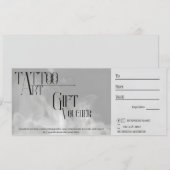 Cadeaubon voor  Tattoo Kaart (Voorkant / Achterkant)