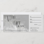 Cadeaubon voor  Tattoo Kaart (Voorkant)