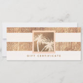 Cadeaubon voor Tropische palmen en crème (Voorkant)