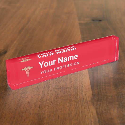 Cadeaubon voor verpleegkundige Professional Afstud Naambordje (Zijkant)