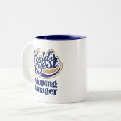 Cadeaubon voor verzendmanager tweekleurige koffiemok (Voorkant links)