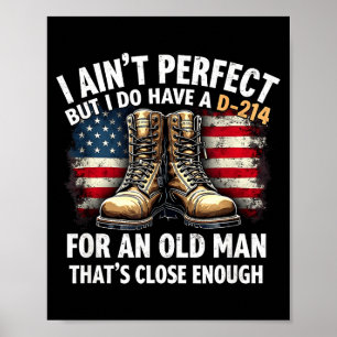 Cadeaubon voor veteranen Ik ben niet perfect maar Poster
