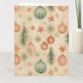 Cadeaubon voor vintage ornament kaart (Achterkant)