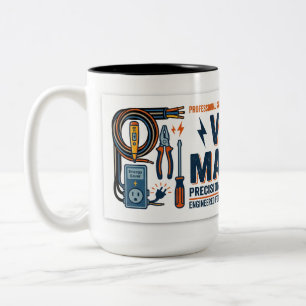 Cadeaubon voor Volt Master elektriciens Tweekleurige Koffiemok