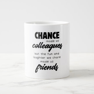Cadeaubon voor vrouwelijke collega die weggaat grote koffiekop
