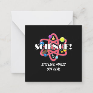 Cadeaubon voor wetenschapper Scheikunde Wetensch Notitiekaartje