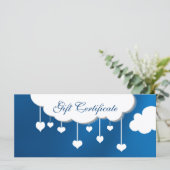 Cadeaubon voor wolken en hart (Staand voorkant)