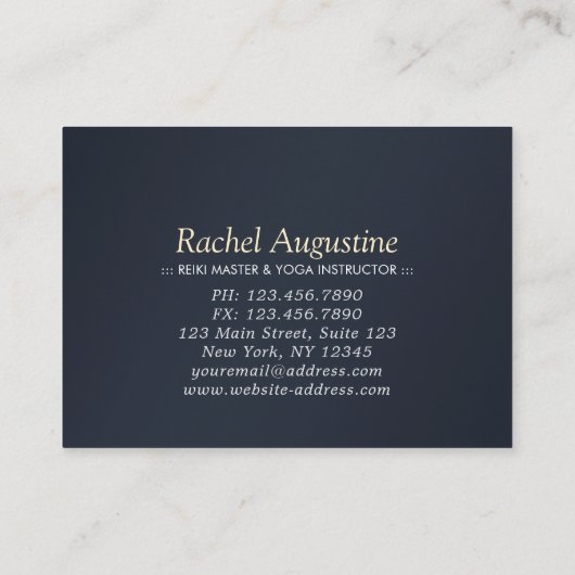 Cadeaubon voor yogameditatie-instructeur OM Kortingskaartje (Achterkant)