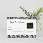 cadeaubon voor zwart-wit (Staand voorkant)