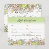 Cadeaubon Voucher Store Business Briefkaart (Voorkant / Achterkant)