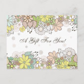 Cadeaubon Voucher Store Business Briefkaart (Achterkant)