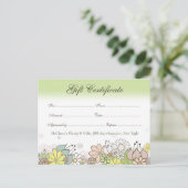 Cadeaubon Voucher Store Visitekaartje Briefkaart (Staand voorkant)