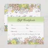 Cadeaubon Voucher Store Visitekaartje Briefkaart (Voorkant / Achterkant)