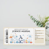 Cadeaubon Wetenschapsmuseum Kaart (Staand voorkant)