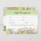 Cadeaubon Winkel Bedrijf Briefkaart (Voorkant / Achterkant)