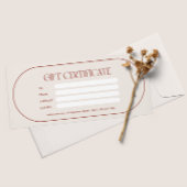 Cadeaubon Zakelijk Cadeaubon Certificaat Schoonhei Reclamekaart