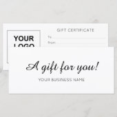 Cadeaubon Zakelijke Klantloyaliteitskaart (Voorkant / Achterkant)
