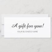 Cadeaubon Zakelijke Klantloyaliteitskaart (Voorkant)