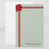 Cadeaubonen kerstcadeautjes briefpapier (Voorkant / Achterkant)