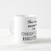 Cadeaubonen van broer koffiemok (Voorkant links)