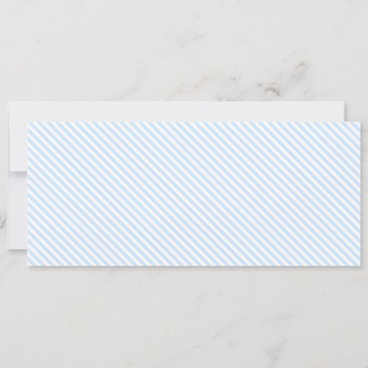 Cadeaubonkaart babysitten met blauwe streep kaart (Achterkant)