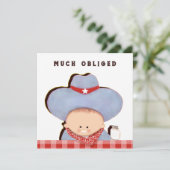 Cadeaubonnen Bedankt Kaarten voor Baby's (Staand voorkant)
