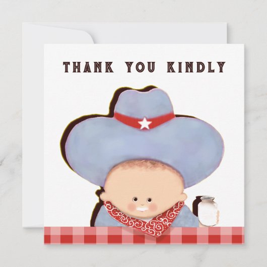 Cadeaubonnen Bedankt Kaarten voor Baby's (Voorkant)