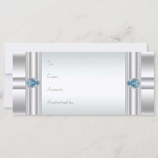 Cadeaubonnen Blauwe Bedrijfscadeaubonnen (Achterkant)