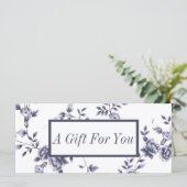 Cadeaubonnen  Blue Floral Beauty Salon (Staand voorkant)