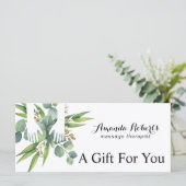 Cadeaubonnen botanische massagetherapiespa (Staand voorkant)