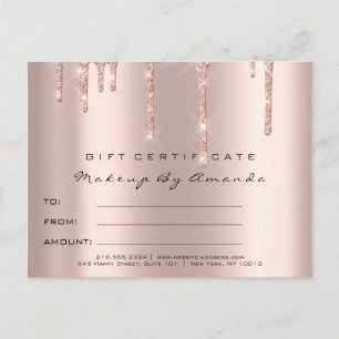 Cadeaubonnen Certificaat Lashes Uitbreidingsmenu V Briefkaart