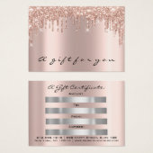 Cadeaubonnen dik grijs gummus visitekaartje (Voorkant /achterkant)