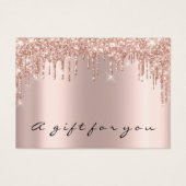 Cadeaubonnen dik grijs gummus visitekaartje (Voorkant)