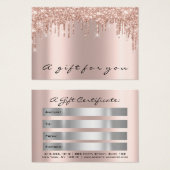 Cadeaubonnen dik grijs gummus visitekaartje (Voorkant /achterkant)