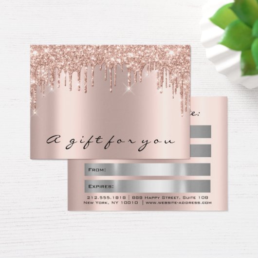 Cadeaubonnen dik grijs gummus visitekaartje (Bureau)