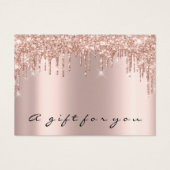 Cadeaubonnen dik grijs gummus visitekaartje (Voorkant)