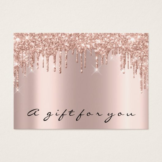 Cadeaubonnen dik grijs gummus visitekaartje (Voorkant)