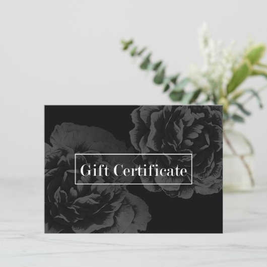 Cadeaubonnen |  donkere Floral Salon Spa (Staand voorkant)