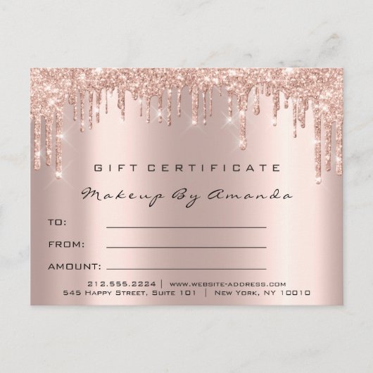 Cadeaubonnen Eyes Makeup Artist Brows Briefkaart (Voorkant)