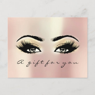 Cadeaubonnen Eyes Roos Gold Makeup Artist Briefkaart