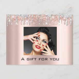 Cadeaubonnen Feestdagen Beauty Roos Makeup Silve Briefkaart