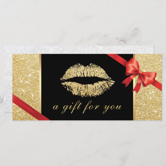 Cadeaubonnen | Glitter Lips Beauty Salon (Voorkant / Achterkant)