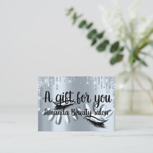 Cadeaubonnen Haarspa nails Luxury Blue Drivers Visitekaartje (Staand voorkant)