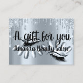 Cadeaubonnen Haarspa nails Luxury Blue Drivers Visitekaartje (Voorkant)